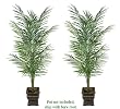 TWO 8' King Areca Artificial Tropical Palm Trees, with No Pot,