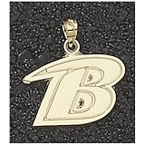 LogoArt Baltimore Ravens 10K Gold Team Font Pendant