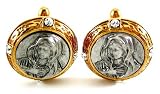 The Vatican Library Collection® Gold-Tone & Silver-Tone Mary Cufflinks