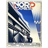 Nord Express by Adolphe Cassandre, Traditional Framed Canvas Art - 32 x 24