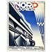 Nord Express by Adolphe Cassandre-Framed 24x32 Canvas Art