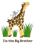 I am the Big Brother Giraffe and Baby T-shirt size 2-4