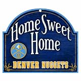 NBA Denver Nuggets 11-by-9 Wood Home Sweet Home Sign