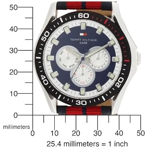 Tommy Hilfiger Men's 1790600 Multi-Function Leather Strap Watch