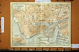 MAP 1907 STREET PLAN TOWN LE HAVRE AVANT PORT FRANCE