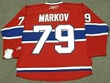 ANDREI MARKOV Montreal Canadiens REEBOK RBK Premier Home NHL Hockey Jersey, 2XL