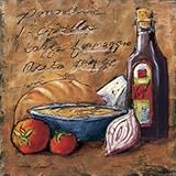 IMAGE OF Rustic Kitchen II Beautiful MUSEUM WRAP CANVAS Print with Added BRUSHSTROKES Tara Gamel 12x12