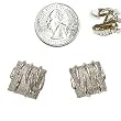 Silver Tone Square Clip-On Earrings Fashion Jewelry