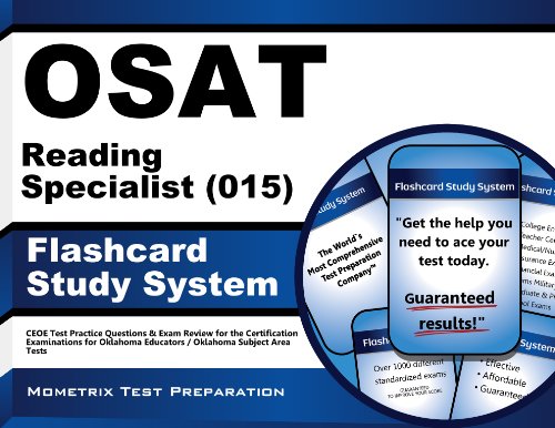 OSAT Reading Specialist (015) Flashcard Study System: CEOE Test Practice Questions & Exam Review for the Certification Examinations for Oklahoma Educators / Oklahoma Subject Area Tests (Cards)
