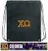Chi O Drawstring Bag Cinch Chi Omega Draw String Back Pack - For Boys Girls Students or Adults