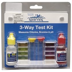 Kem-Tek 439-6 3-Way Test Kit Pool and Spa Accessories