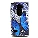 LG Risio Case LG Risio Leather Flip Kickstand Case,Tribe-Tiger Stylish Admiral Butterfly Design Premium Leather Magnet Slim Flip Kickstand Case Cover for LG Risio