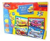 Review Grafix  / Grafix 4 In A Box Transport Floor Puzzles (Age 3-6)