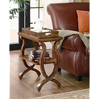 Coaster 900974 Chairside Table, Warm Brown