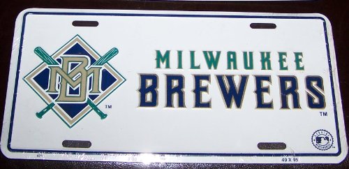 MILWAUKEE BREWERS BASEBALL LICENSE PLATE