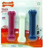Nylabone Dura Chew Regular Red, White, and Blue Bone Triple Pack