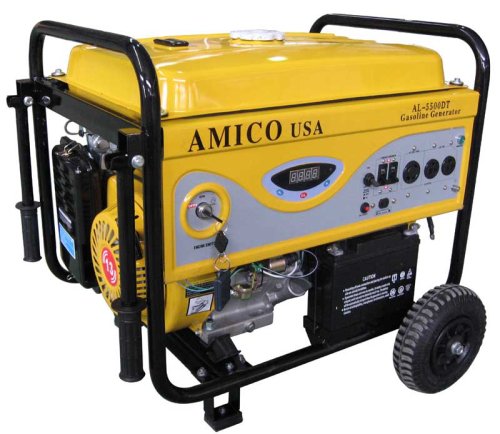 Amico Generator, 5000 Watt, Gasoline w/ Remote Control