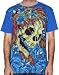 ED HARDY Christian Audigier SMET Mens Tattoo Skull Platinum Ghost Shirt Sleeve TShirt Tee Top