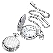 Chronostar - R3753500001 - Montre Mixte - Ligne Forever - Quartz Analogique - Gousset - Cadran Blanc - rayures + rond