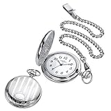 Chronostar - R3753500001 - Montre Mixte - Ligne Forever - Quartz Analogique - Gousset - Cadran Blanc - rayures + rond