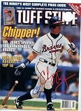 Chipper Jones Autographed/Signed Magazine Page