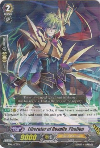 Cardfight!! Vanguard TCG - Liberator of Royalty, Phallon (TD16/005EN) - Trial Deck 16: Divine Judgement of the Bluish Flames