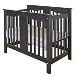 Annabelle Mini Crib (Converts to Twin Bed Using M4799) in Ebony Finish By Da Vinci Baby Furniture