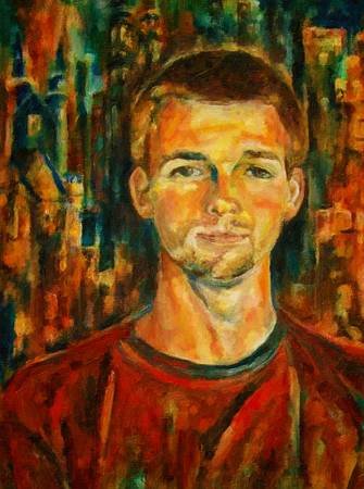 Custom Order #6O-HJD, Oil on Canvas, Custom Painting of The Person You Love, For 1 Person of Customer's Choice, Style: Photo-Realism, with Signature Text 