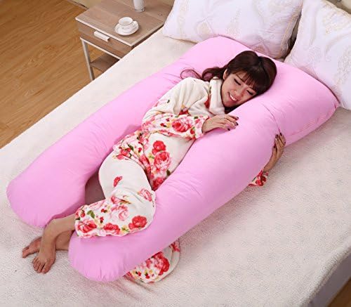 Large U Shaped Contoured Body Pregnancy Nursing Maternity Pillow Cozy Comfort