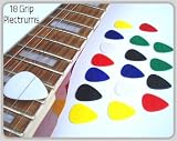 18 Grip plectrums - Variety of colours and guage picks - Professional and perfect for any Guitar