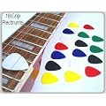 18 Grip plectrums - Variety of colours and guage picks - Professional and perfect for any Guitar
