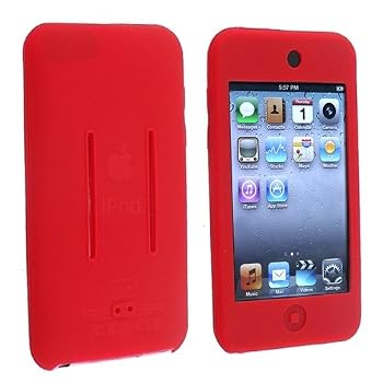 Set A Shopping Price Drop Alert For eForCity Premium Silicone Skin Case Compatible With Apple® iPod touch® 1st gen and Gen2, Red