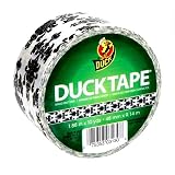 Buy 10yd 1.88 Baroque Damask Duck Brand Printed Duct Tape -- White Black by Duck