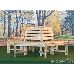 Baumbank mit R�ckenlehne