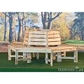 Baumbank mit R�ckenlehne
