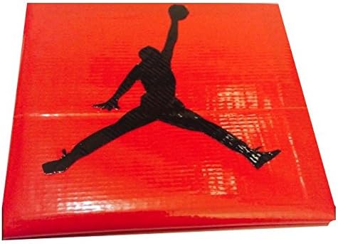 Michael Jordan Duct Tape Wallet Light Red and Black