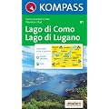 Kompass Karten, Lago di Como, Lago di Lugano: Wandern / Rad. Escursioni / bike. GPS-genau (Aqua3 Kompass)