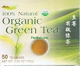TwinPeak Organic Green Tea - 50 Individually Wrapped Tea Bags (3.5 Oz)