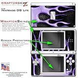 Metal Flames Purple WraptorSkinz Skin kit fits Nintendo DS Lite (DS LITE NOT INCLUDED)