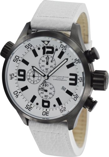 Mens Chronograph Dive Watch White Dial by Sottomarino SM50095-V