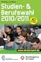 Studien- und Berufswahl Ausgabe 2010/2011: Informationen und Entscheidungshilfen