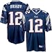 Reebok NFL Equipment New England Patriots #12 Tom Brady Navy Blue Authentic Football Jersey