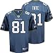 Men's Golden Tate Jr. #81 Seattle Seahawks 2010 Rookie NFL Replica Football Jersey by Reebok (Blue-W(Size=X-LARGE)