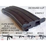 Airsoft Clip / Magazine For M16 A1, A2, A3, A4, MR711, & MR722 Magazine 500 Round Clip
