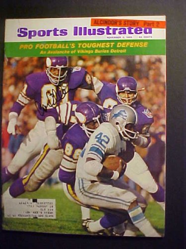 Carl Eller Minnesota Vikings Autographed November 3, 1969 Sports Illustrated Magazine