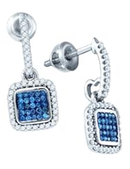 10KT White Gold 0.33 CTW Diamond Fashion Earring