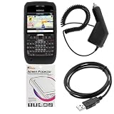 Rapid Car Charger + USB Data Cable + Black Silicone Soft Skin Cover Case + LCD Screen Protector for AT&T Nokia E71 Rapid Car Charger + USB Data Cable + Black Silicone Soft Skin Cover Case + LCD Screen Protector for AT&T Nokia E71