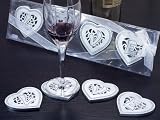 The Love within My Heart Heart Shaped Coasters (Set of 24) - Baby Shower Gifts & Wedding Favors