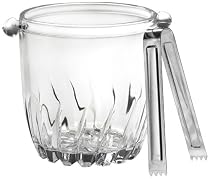 Bormioli Rocco Moncayo Mini Ice Bucket with Tongs, Gift Boxed