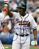 Autographed/Hand Signed 8x10 Photo Andruw Jones Atlanta Braves